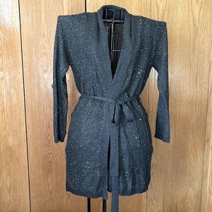 NWT Victoria’s Secret Gray Sequin Sweater Robe size Large